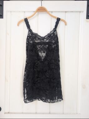 Victoria's Secret Black Lace Camisole Y2K